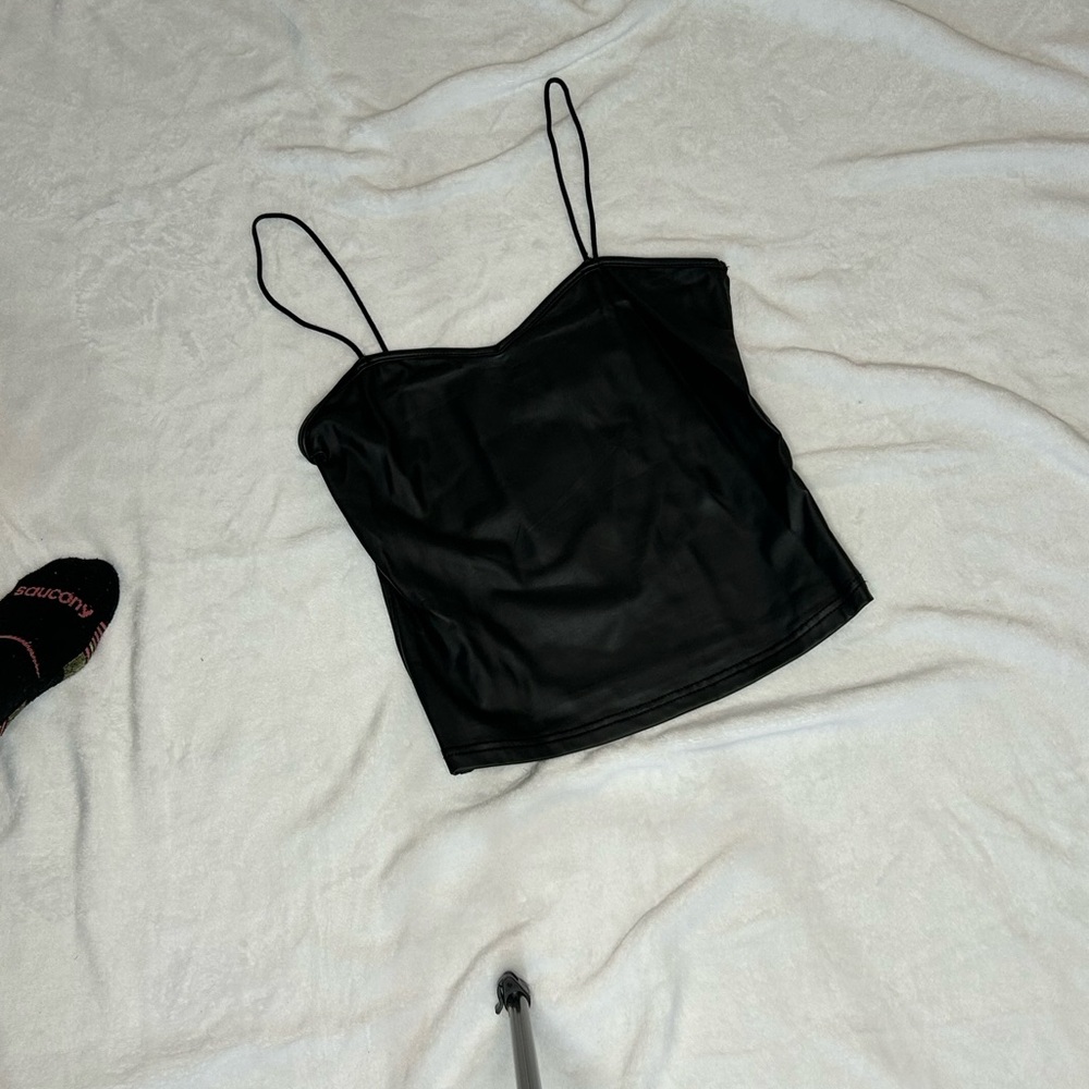 SHEIN Black Camisole with Spaghetti Straps